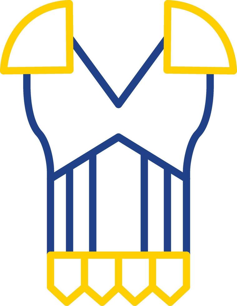 Armour Line Two Colour Icon Design vector