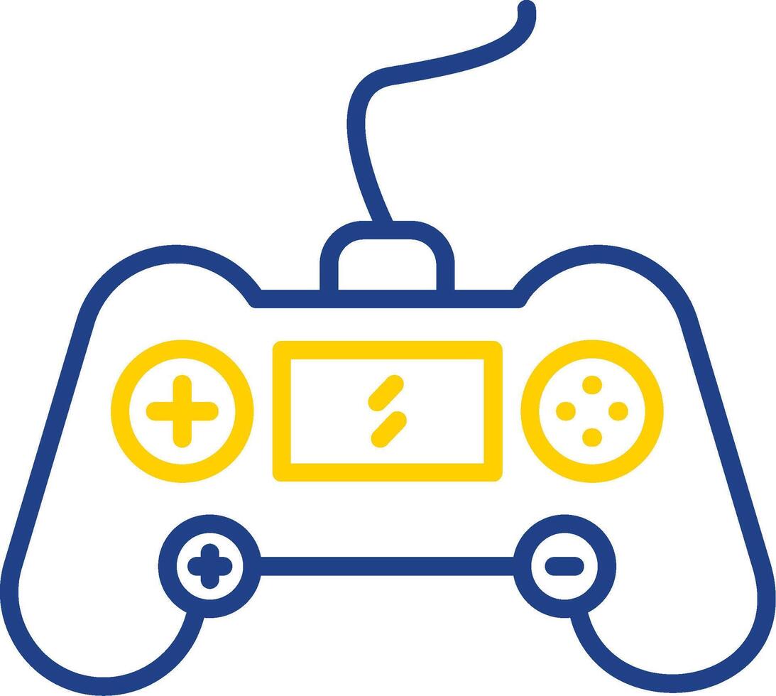 Gaming Console Line Two Colour Icon Design vector
