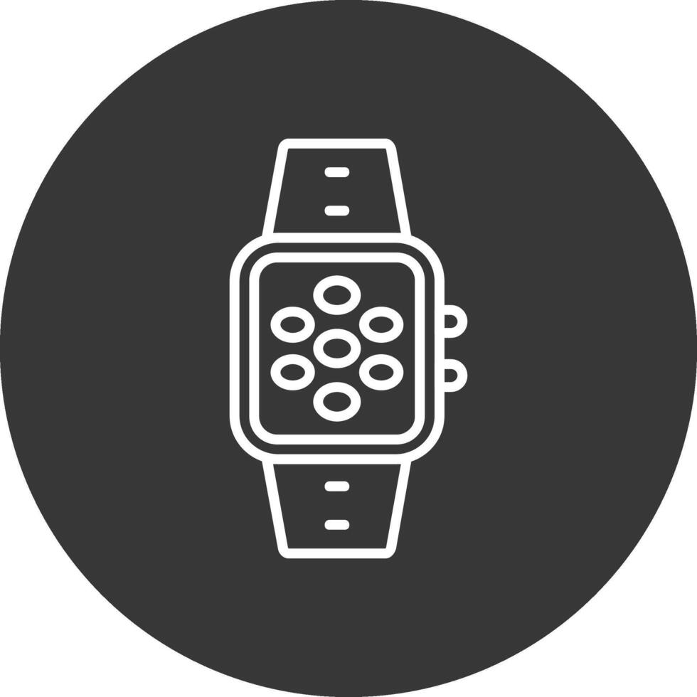 Apps Line Inverted Icon Design vector