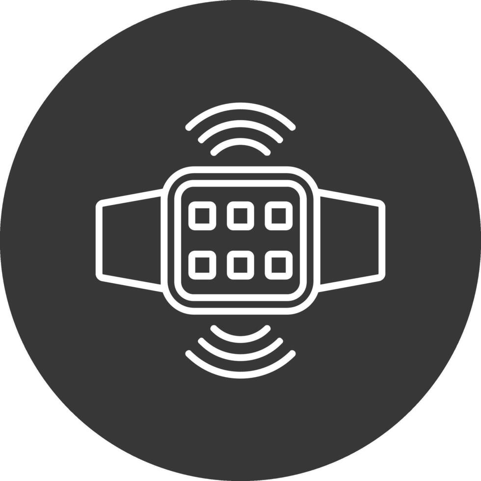 Connection Line Inverted Icon Design vector