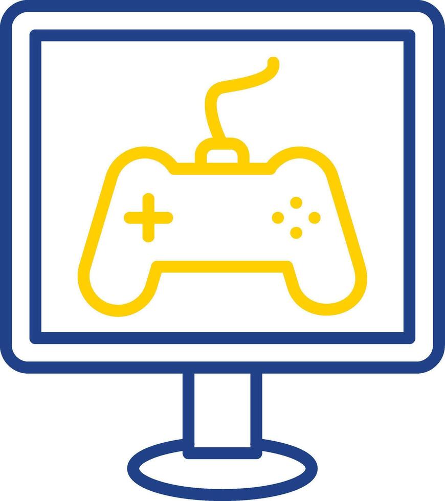 Gaming Line Two Colour Icon Design vector