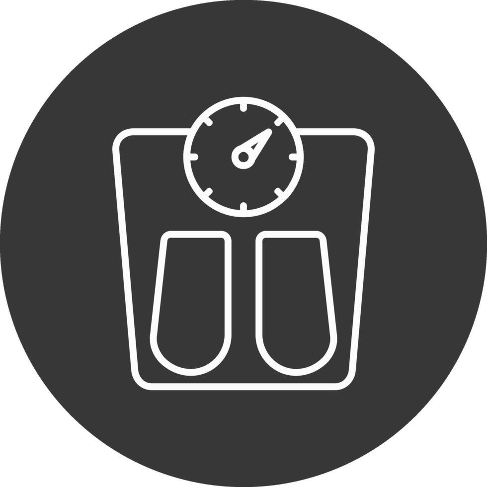 Scales Line Inverted Icon Design vector