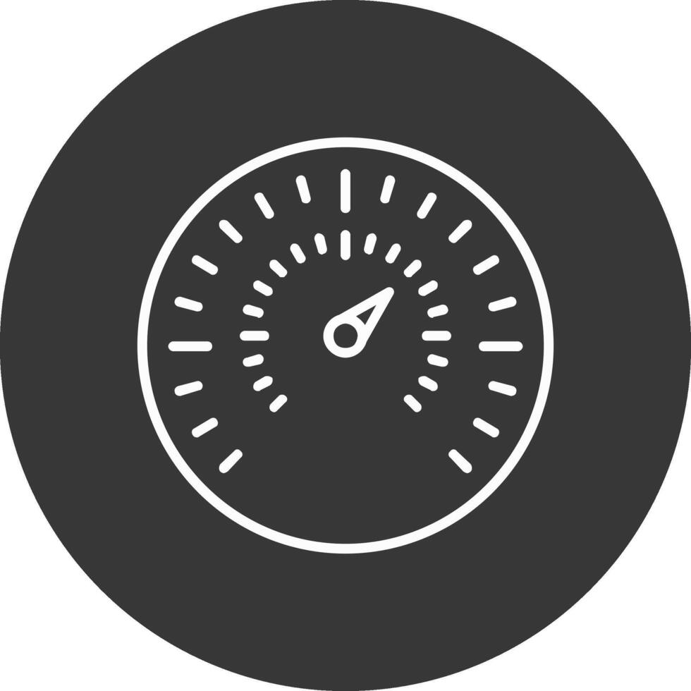 Gauge Line Inverted Icon Design vector