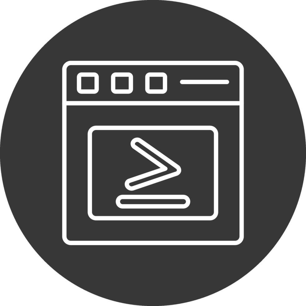Greater Than Line Inverted Icon Design vector