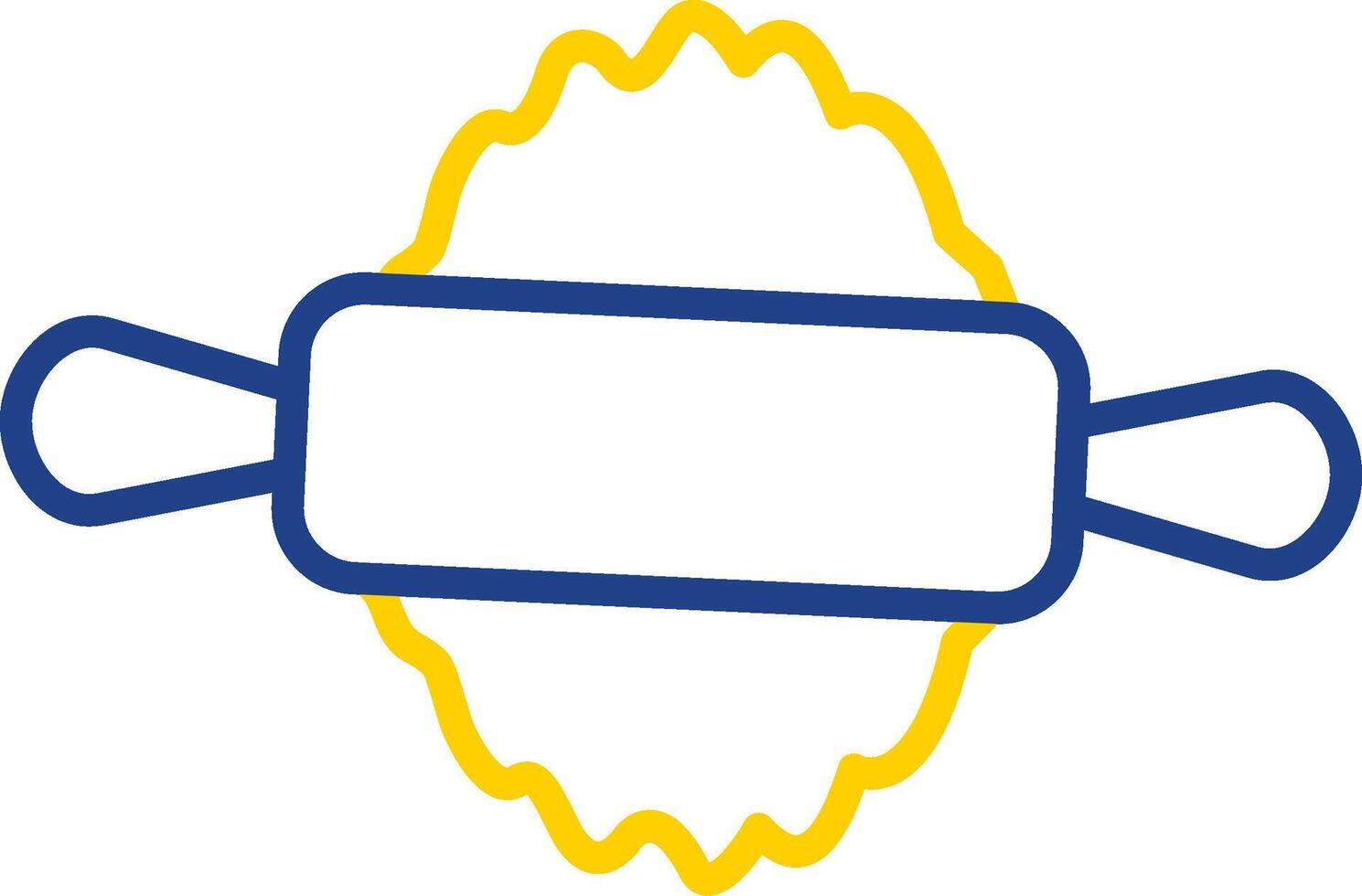 Tortilla Pin Line Two Colour Icon Design vector