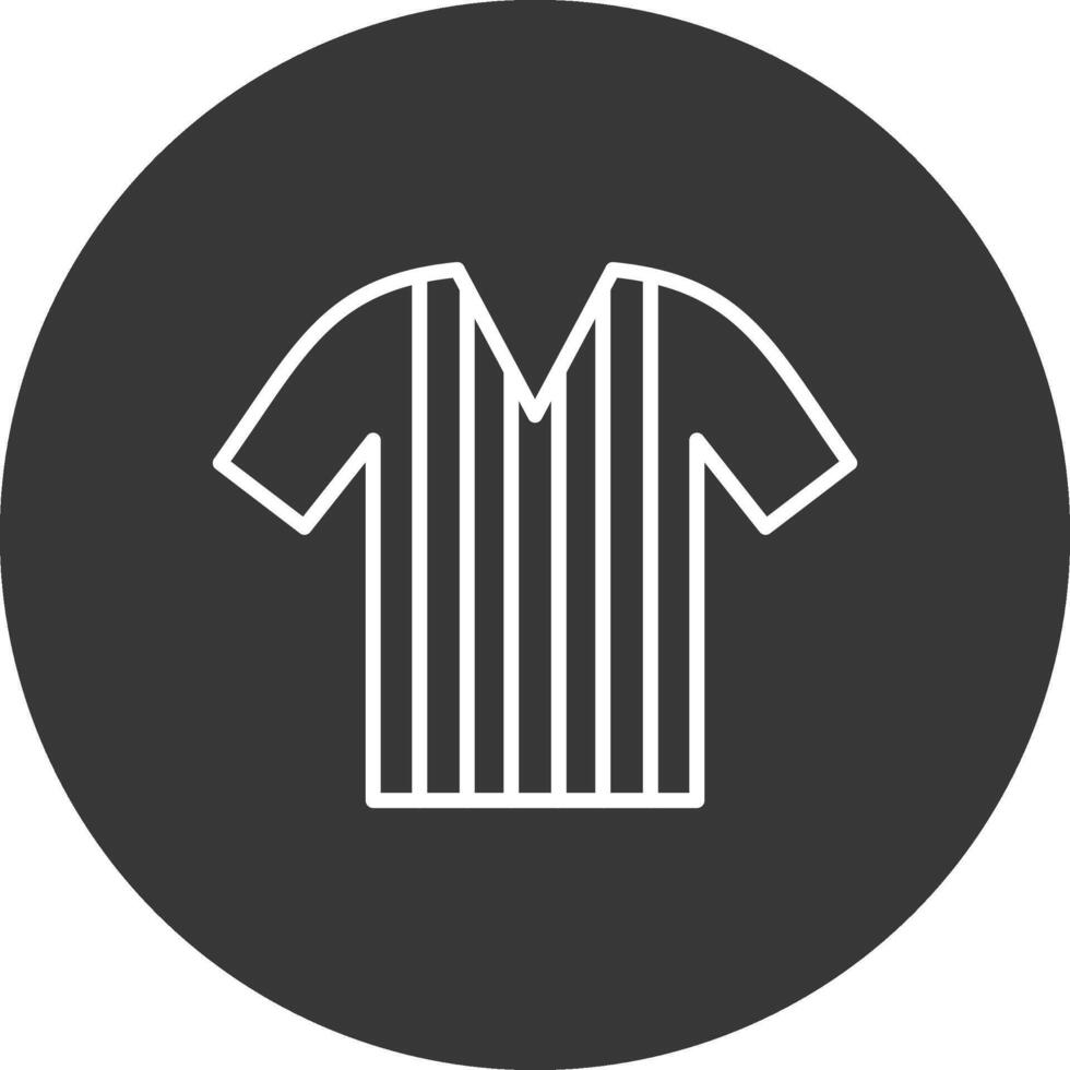 Shirt Line Inverted Icon Design vector