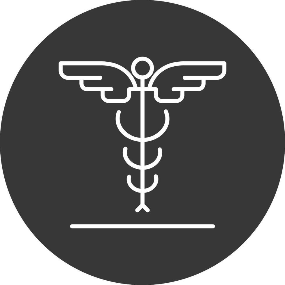 medicina línea invertido icono diseño vector