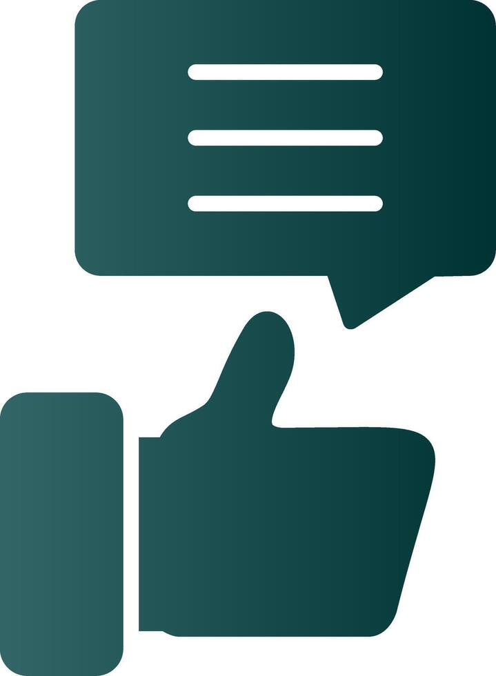 Review Glyph Gradient Icon vector