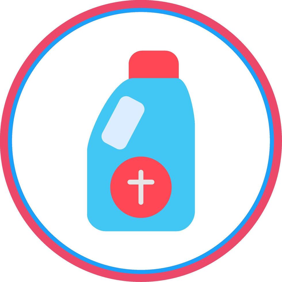 Detergent Flat Circle Icon vector