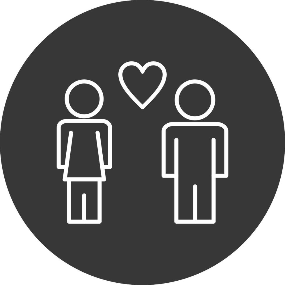 Fiamily Care Line Inverted Icon Design vector