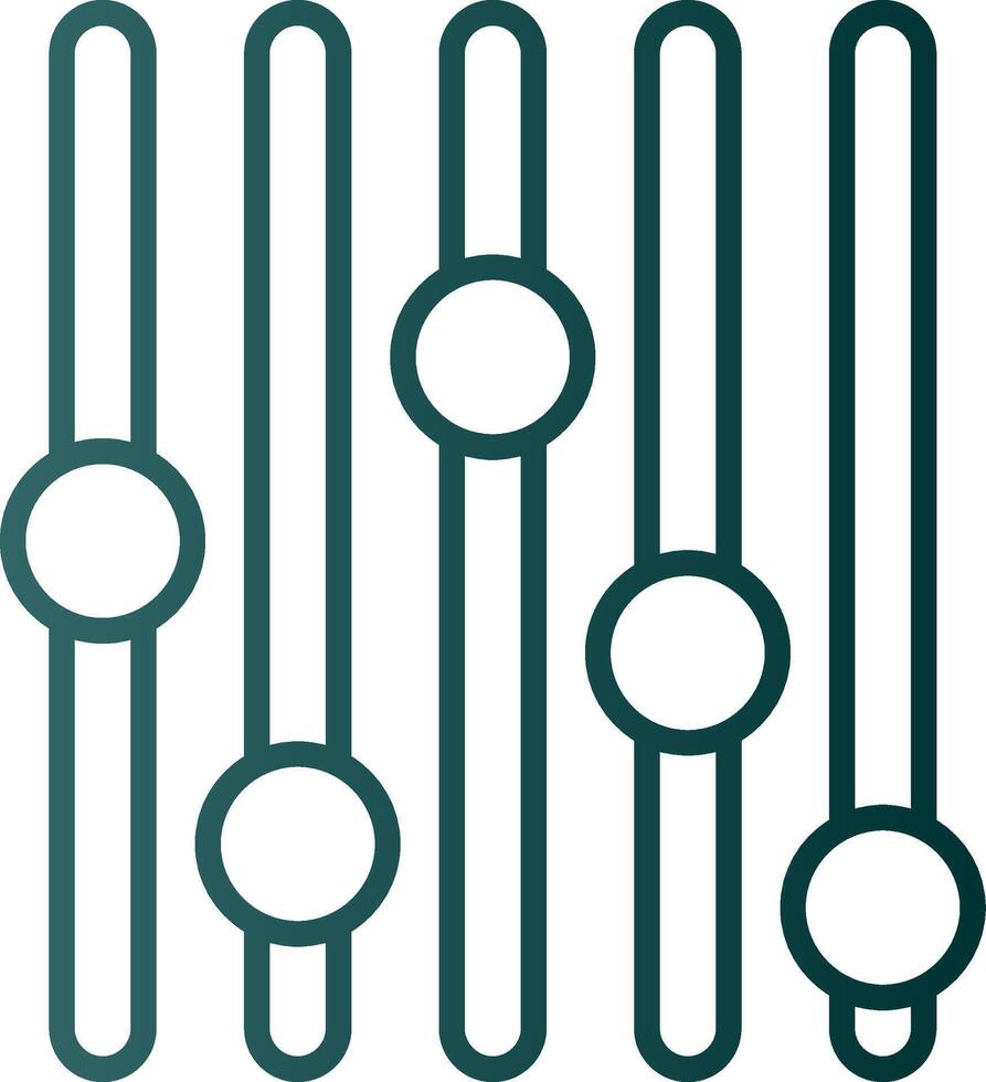 Volume Line Gradient Icon vector