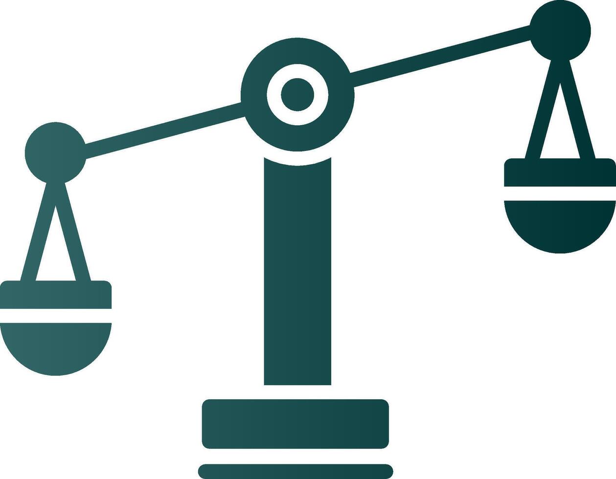 Balance Scale Glyph Gradient Icon vector