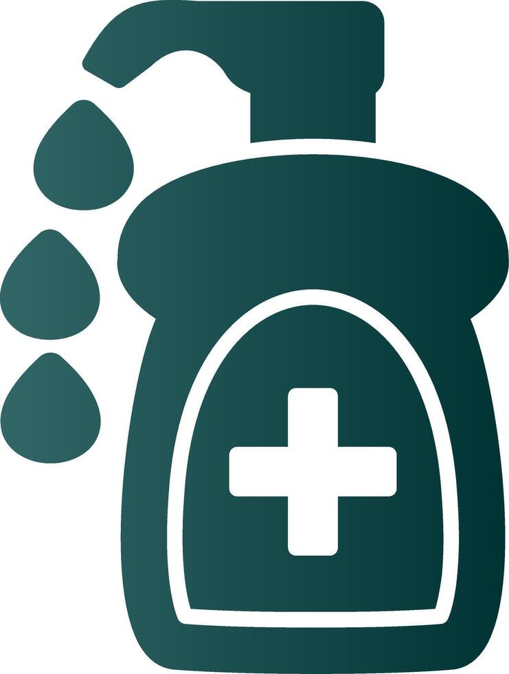 Liquid Soap Glyph Gradient Icon vector