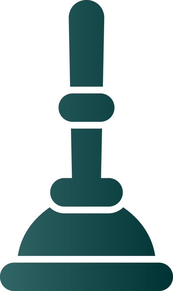 Plunger Glyph Gradient Icon vector