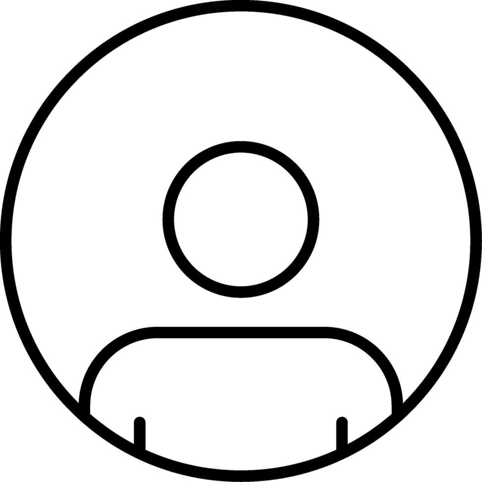 User Line Gradient Icon vector