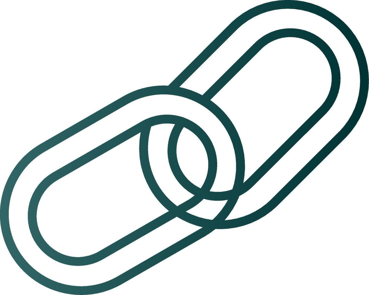 Chain Line Gradient Icon vector