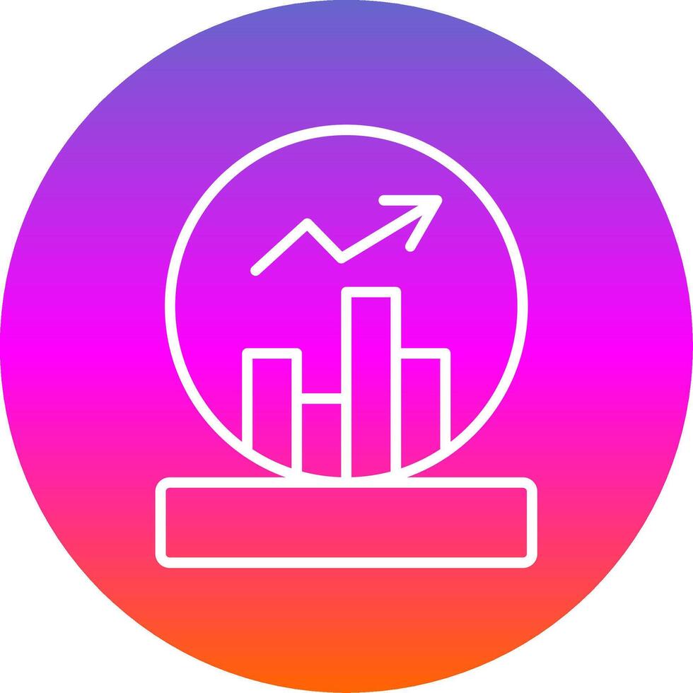 Ball Line Gradient Circle Icon vector