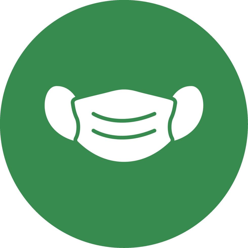 Face Mask Multi Color Circle Icon vector