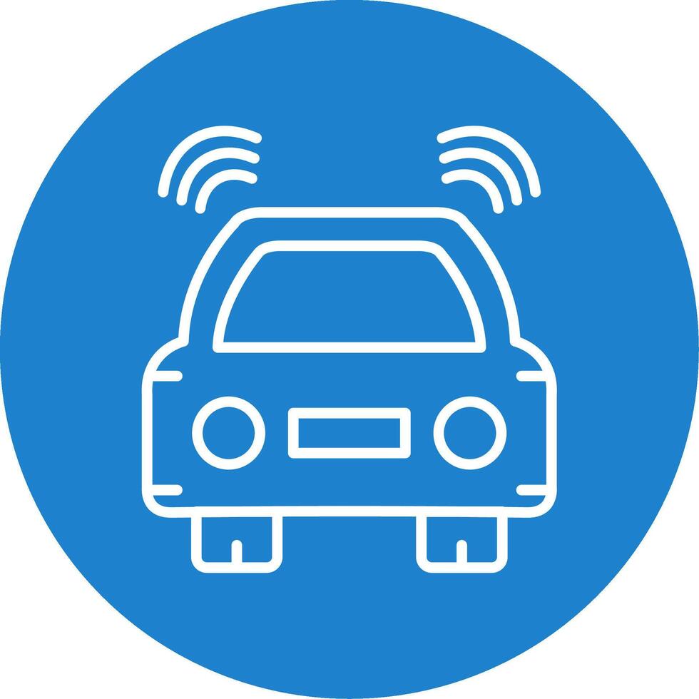 Car Multi Color Circle Icon vector