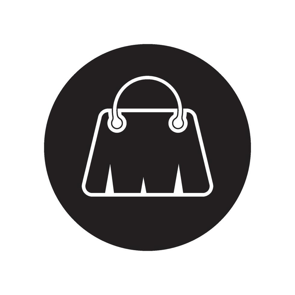 tote bag icon vector