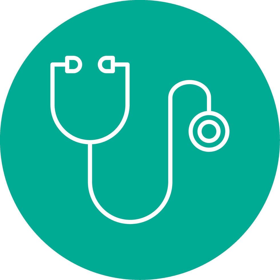 Stethoscope Multi Color Circle Icon vector