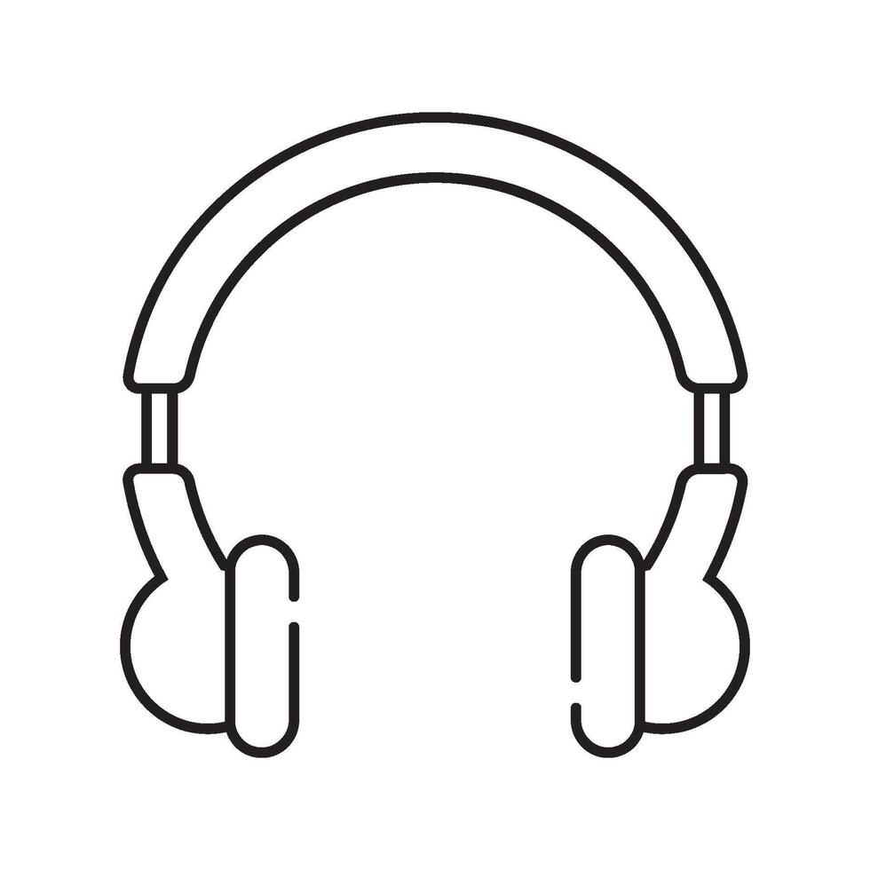 Headphone symbol icon vector