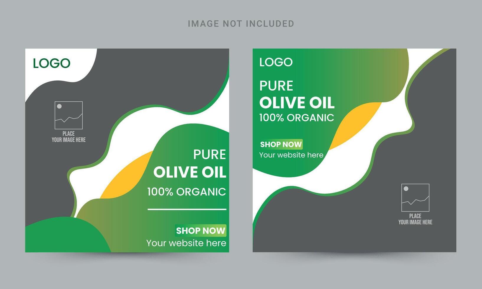 CBD oil social media banner template design vector