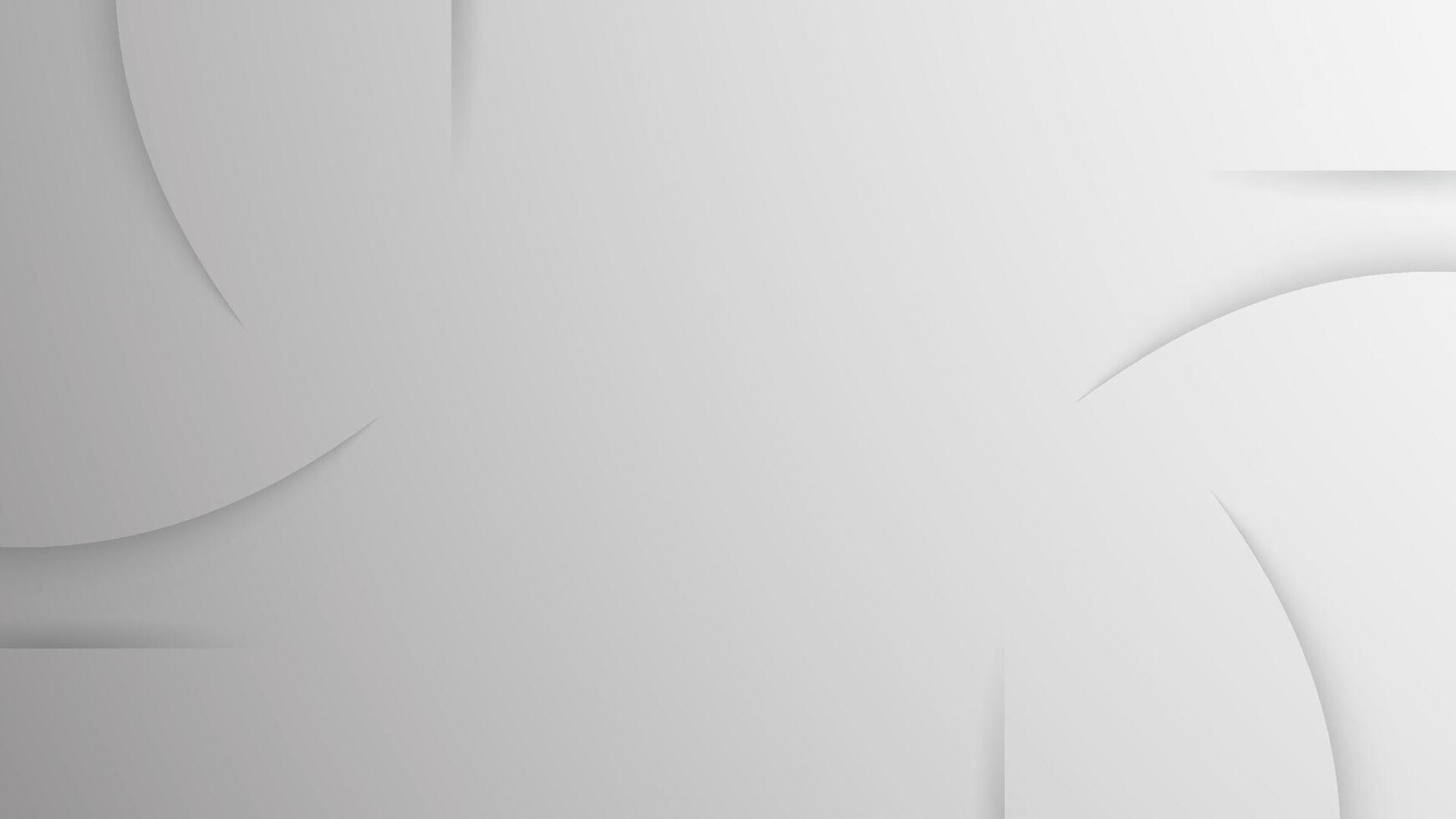 Abstract grey and white background with curve shadow. Template for screen monitor, cover, brochure, presentation and web banner. vector