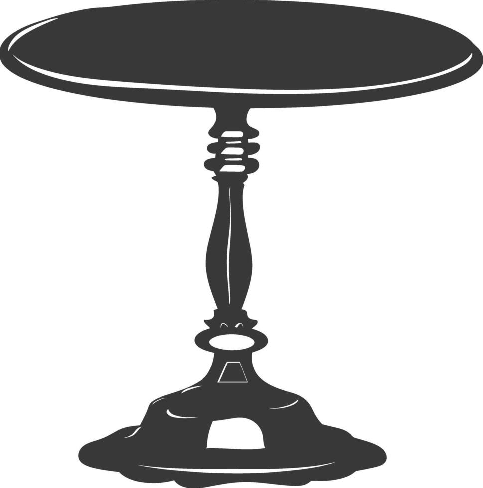 Silhouette cake platter black color only full vector