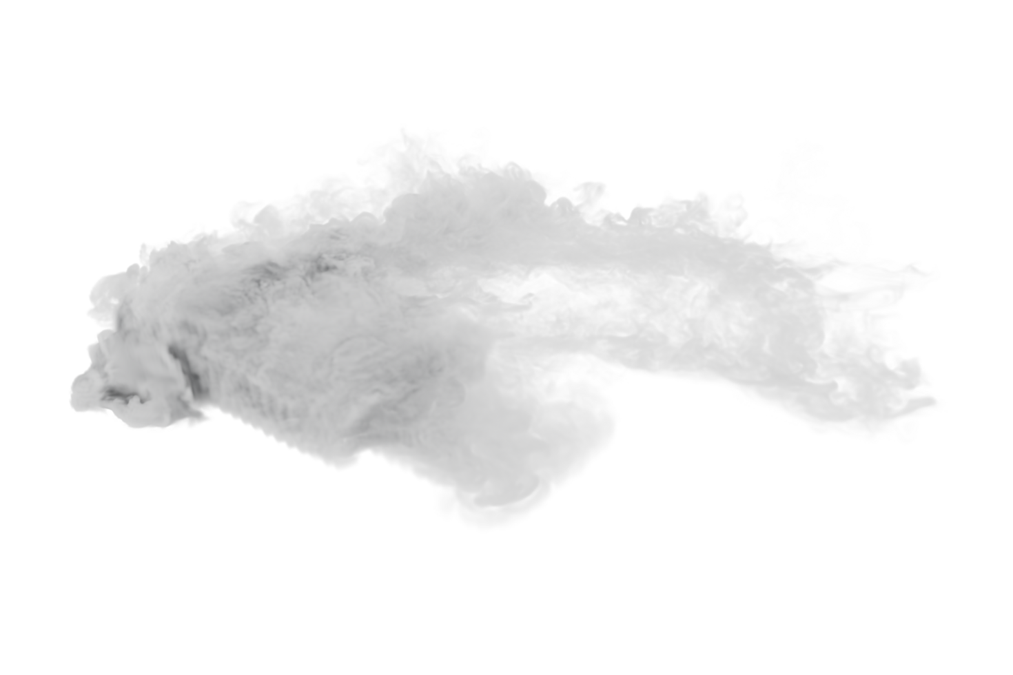 Smoke car burnout on transparent background png