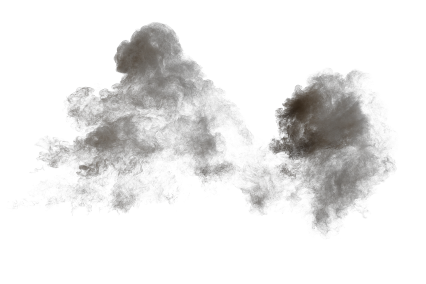Battle ship muzzle flash on transparent background png