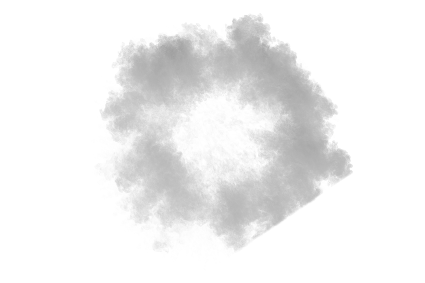 Smoke shockwave on transparent background png