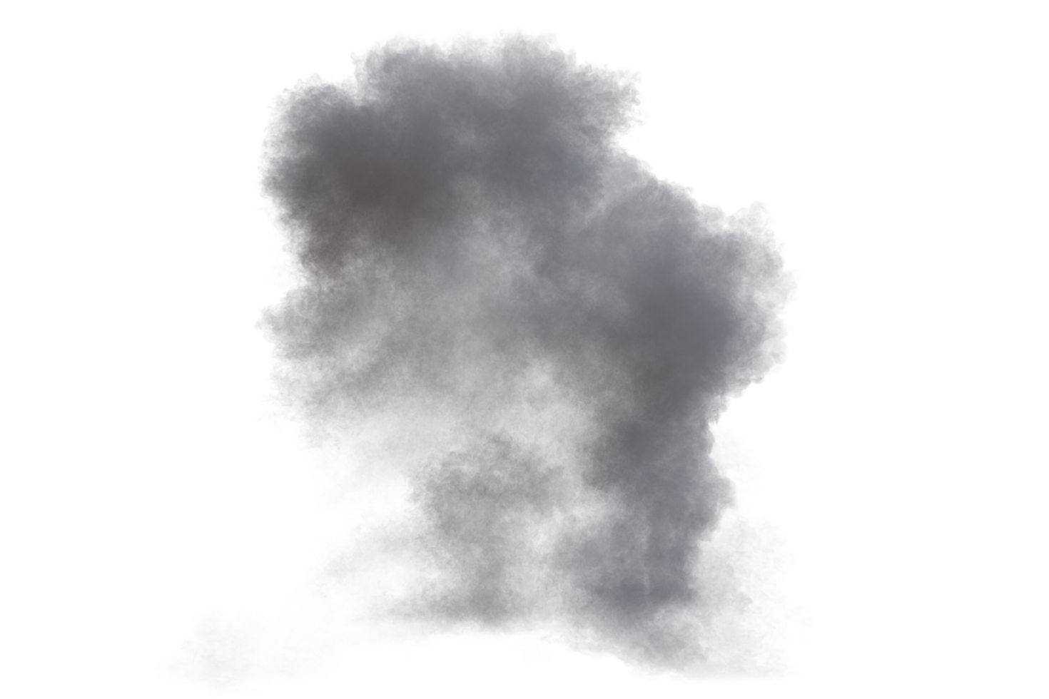 Battle ship muzzle flash on transparent background png