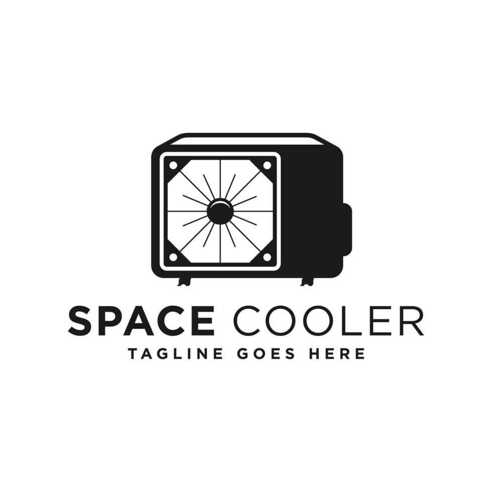 space cooler illustration logo vector
