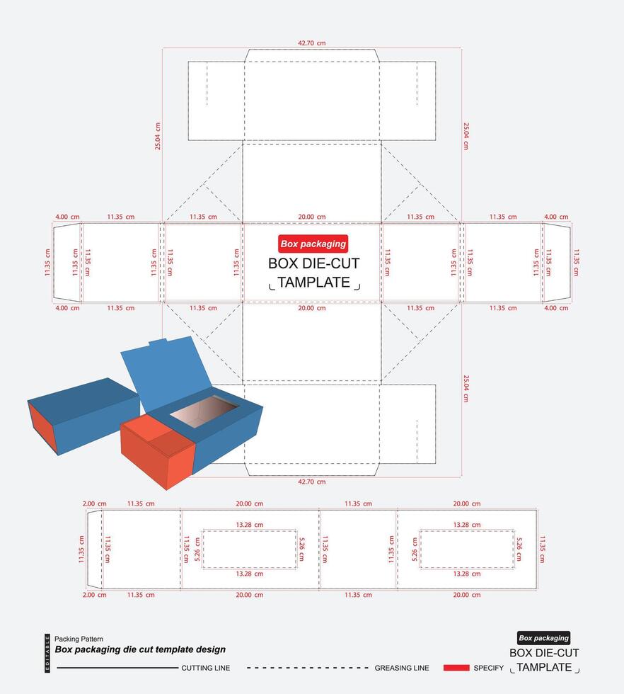 Box packaging design vector