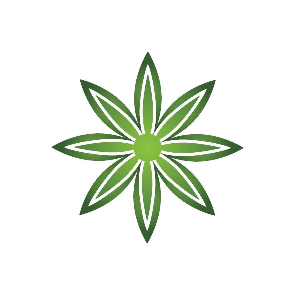 Cannabis logo template symbol design vector
