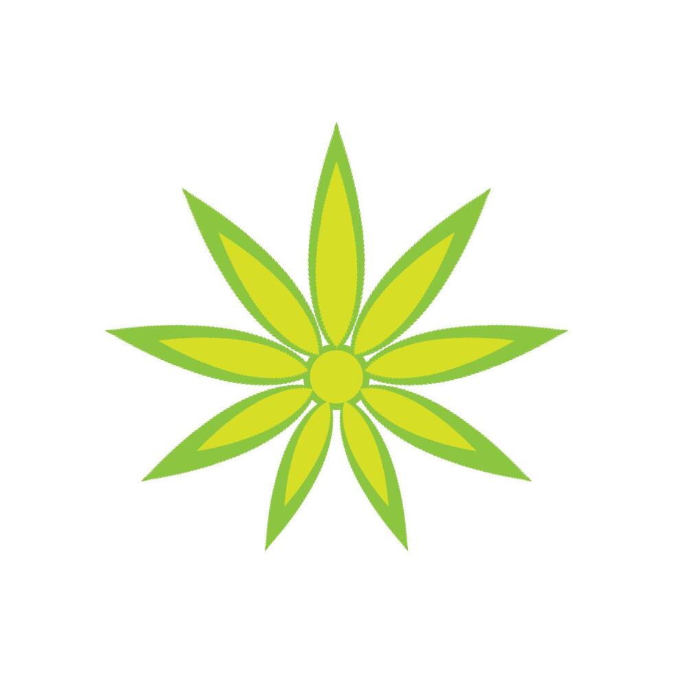 Cannabis logo template symbol design vector