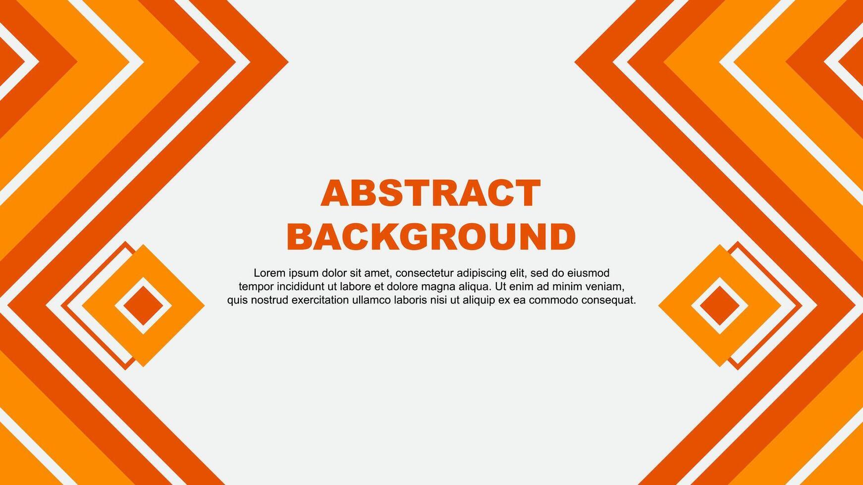 Abstract Orange Background Design Template. Abstract Banner Wallpaper Illustration. Orange Design vector