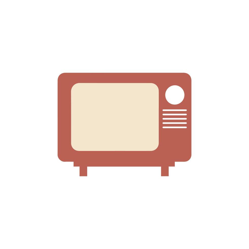 Tv icon on white background. illustration in trendy flat style vector