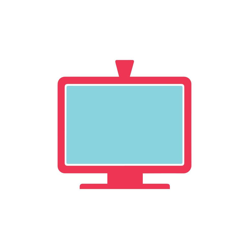 Tv icon on white background. illustration in trendy flat style vector