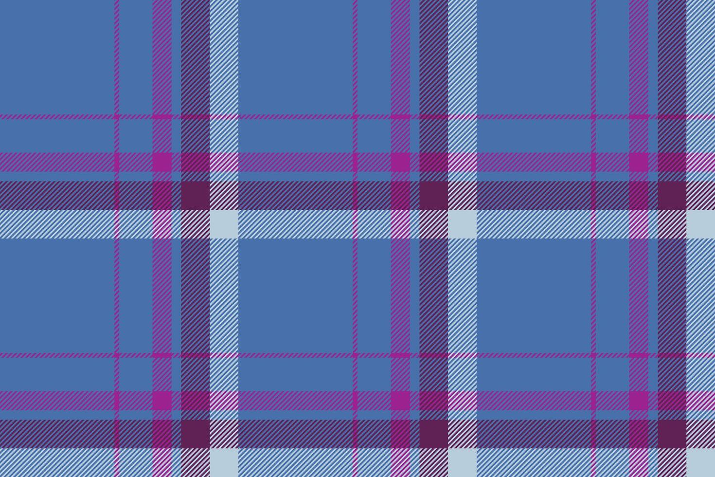 Plaid background, check seamless pattern in blue. fabric texture for textile print, wrapping paper, gift card or wallpaper. vector