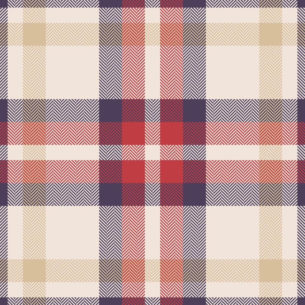 Plaid check pattern. Seamless fabric texture. Tartan textile print. vector