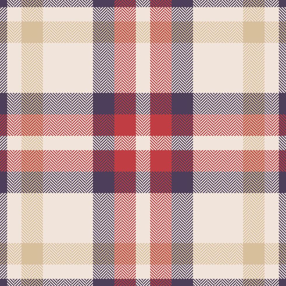 Plaid check pattern. Seamless fabric texture. Tartan textile print. vector