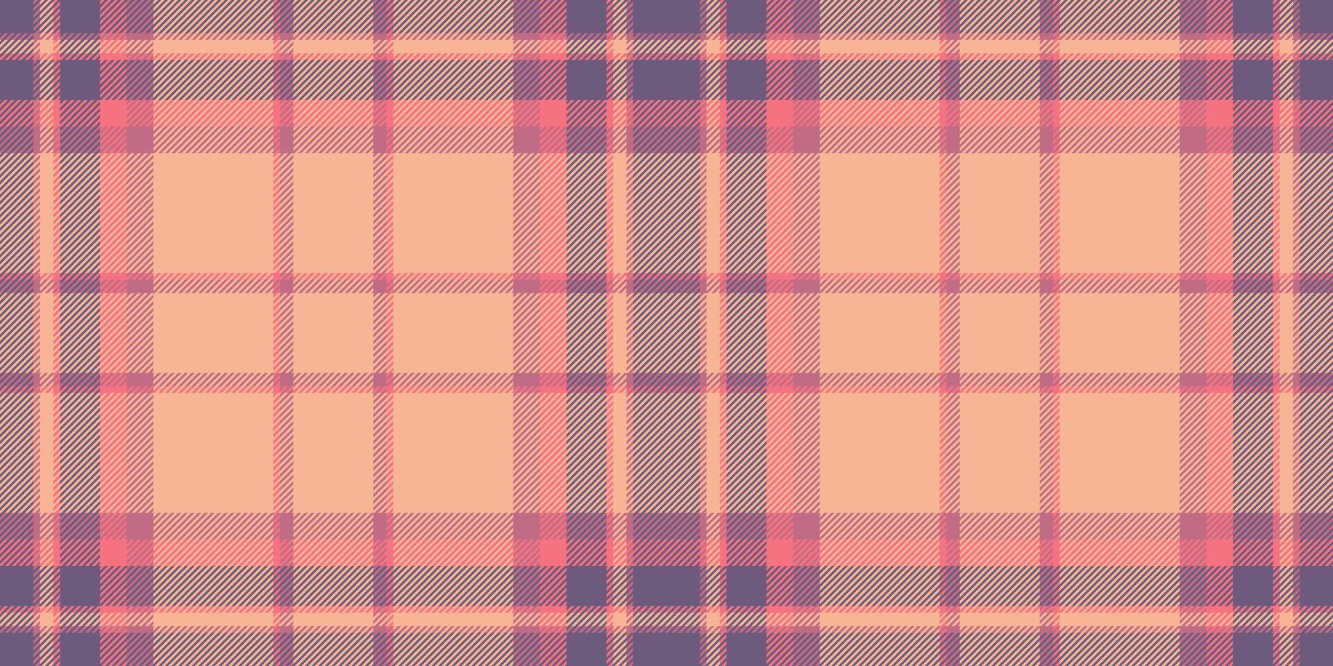 Paper tartan texture check, wear seamless fabric. Knot plaid background pattern textile in red and orange colors. vector