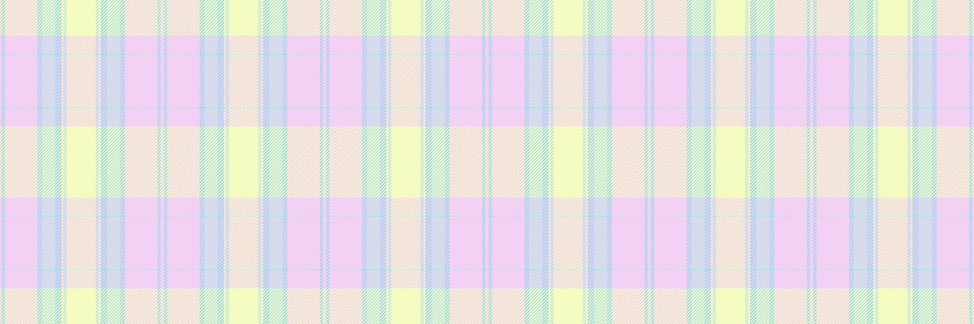 Display plaid seamless , open background check fabric. Top tartan textile pattern texture in light and cyan colors. vector
