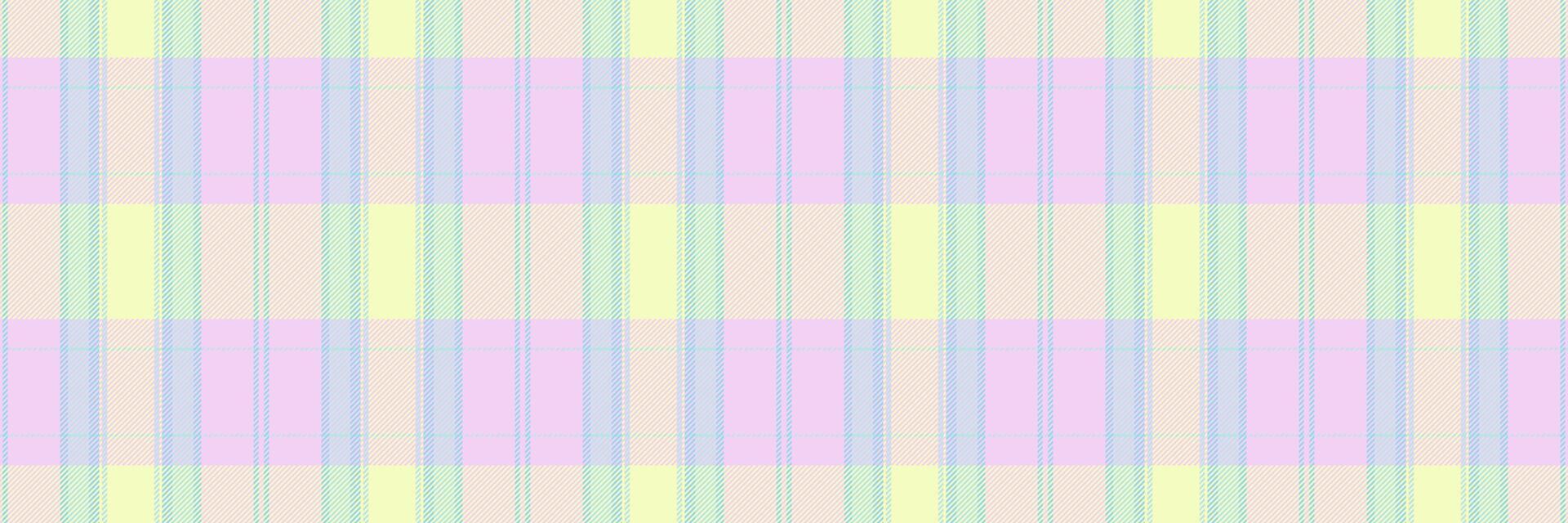 Display plaid seamless , open background check fabric. Top tartan textile pattern texture in light and cyan colors. vector