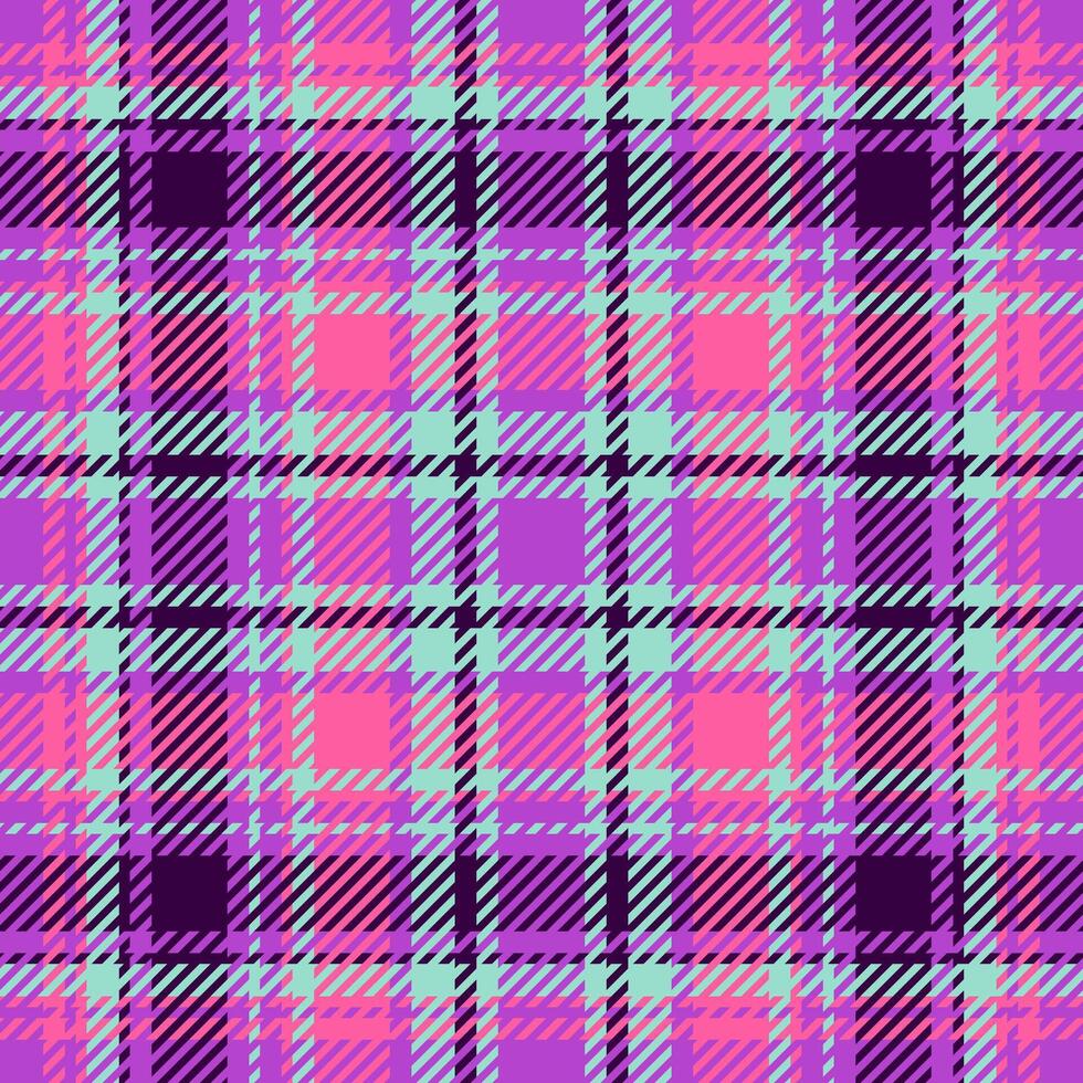 Textile design of textured plaid. Checkered fabric pattern swatch for shirt, dress, suit, wrapping paper print, invitation and gift card. vector