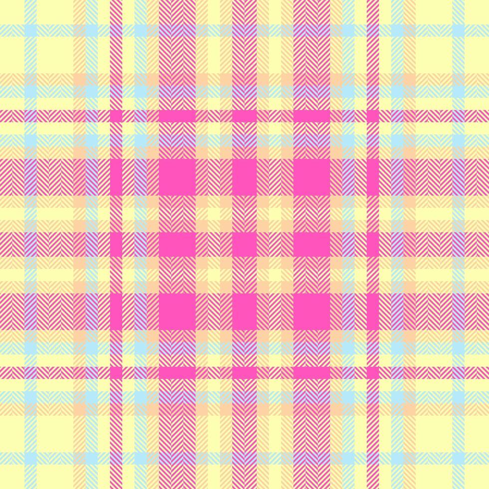 Textile design of textured plaid. Checkered fabric pattern swatch for shirt, dress, suit, wrapping paper print, invitation and gift card. vector