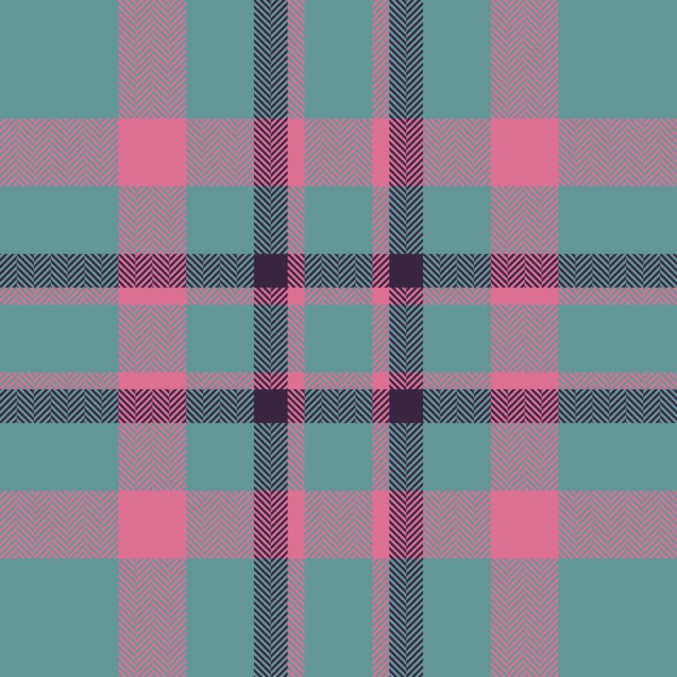 Plaid check pattern. Seamless fabric texture. Tartan textile print. vector