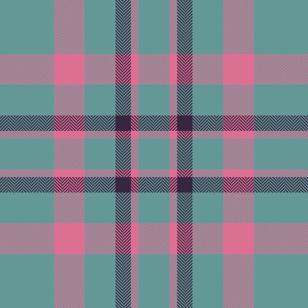 Plaid check pattern. Seamless fabric texture. Tartan textile print. vector